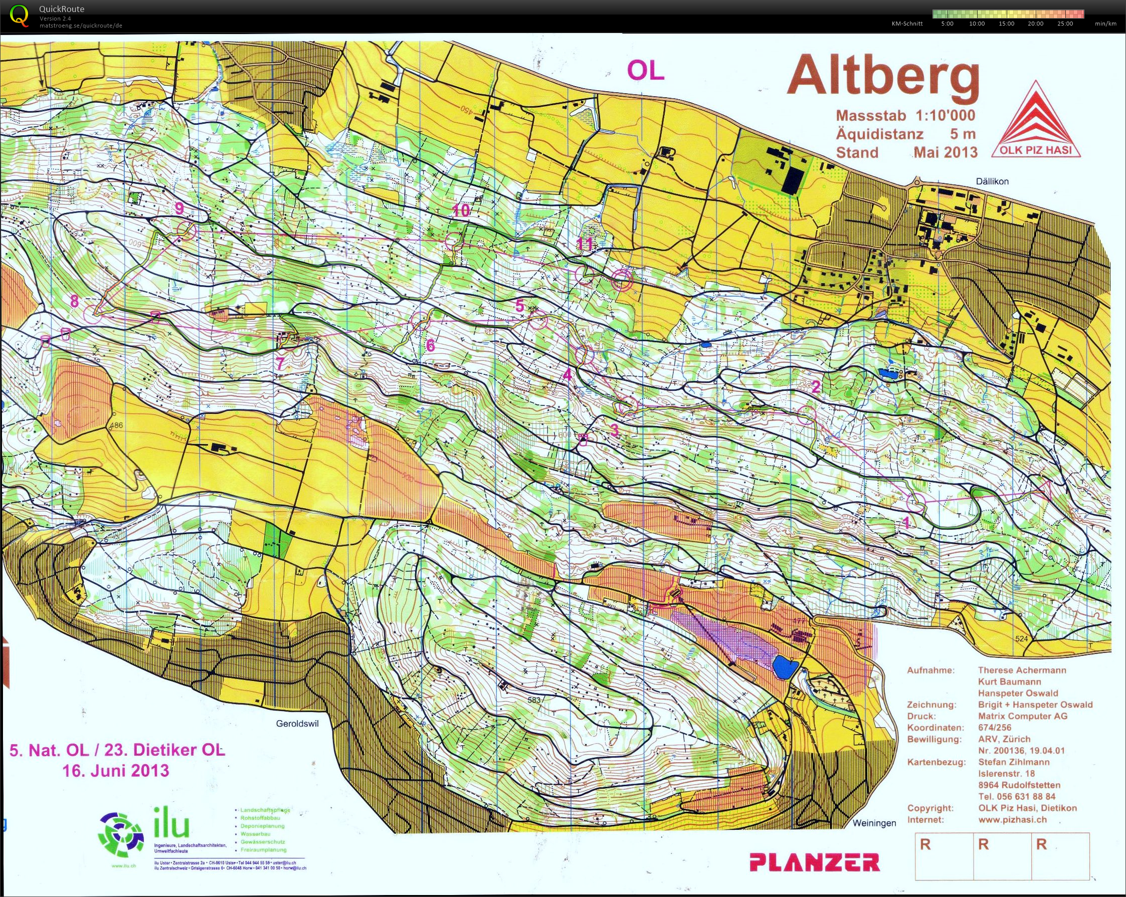 5. Nationaler OL/23. Dietiker OL (16.06.2013)